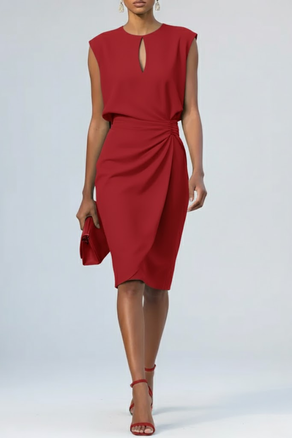 Victoria | Sophisticated Formal Midi Dress-Women Dress-Pick NewYork