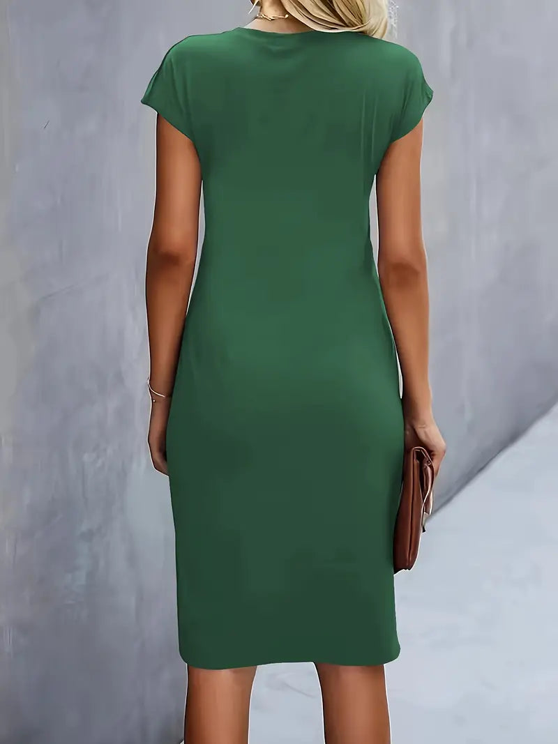 Hannah | Business Casual Women Midi Dress-Women Dress-Pick NewYork