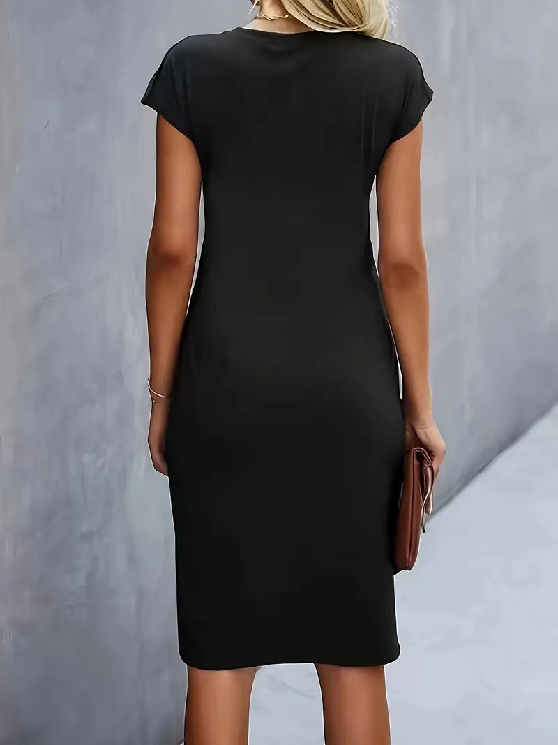 Hannah | Business Casual Women Midi Dress-Women Dress-Pick NewYork
