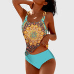 Tankini Swimsuit | Boho Style Two Piece Swimsuit-Women Swimsuit-Pick NewYork
