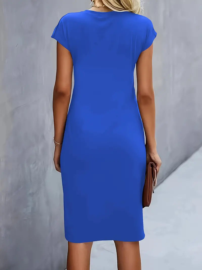 Hannah | Business Casual Women Midi Dress-Women Dress-Pick NewYork