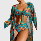 Bikini Sets | Tropical 3 Piece Bikini Set-Women Swimsuit-Pick NewYork