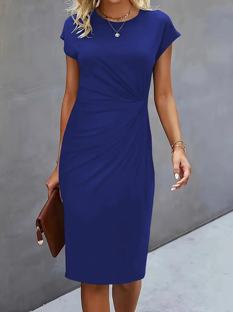 Hannah | Business Casual Women Midi Dress-Women Dress-Pick NewYork
