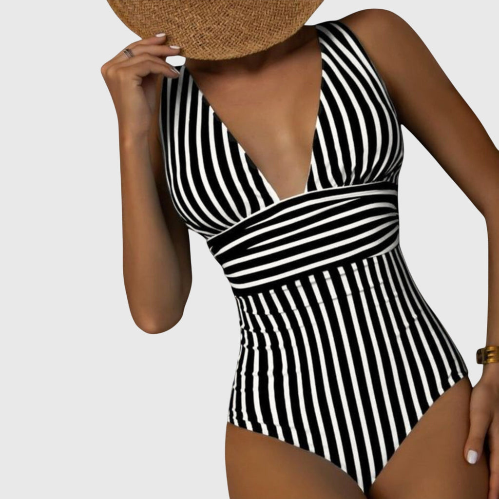 Plunge One Piece Swimsuit | One Piece Swimsuit-Women Swimsuit-Pick NewYork