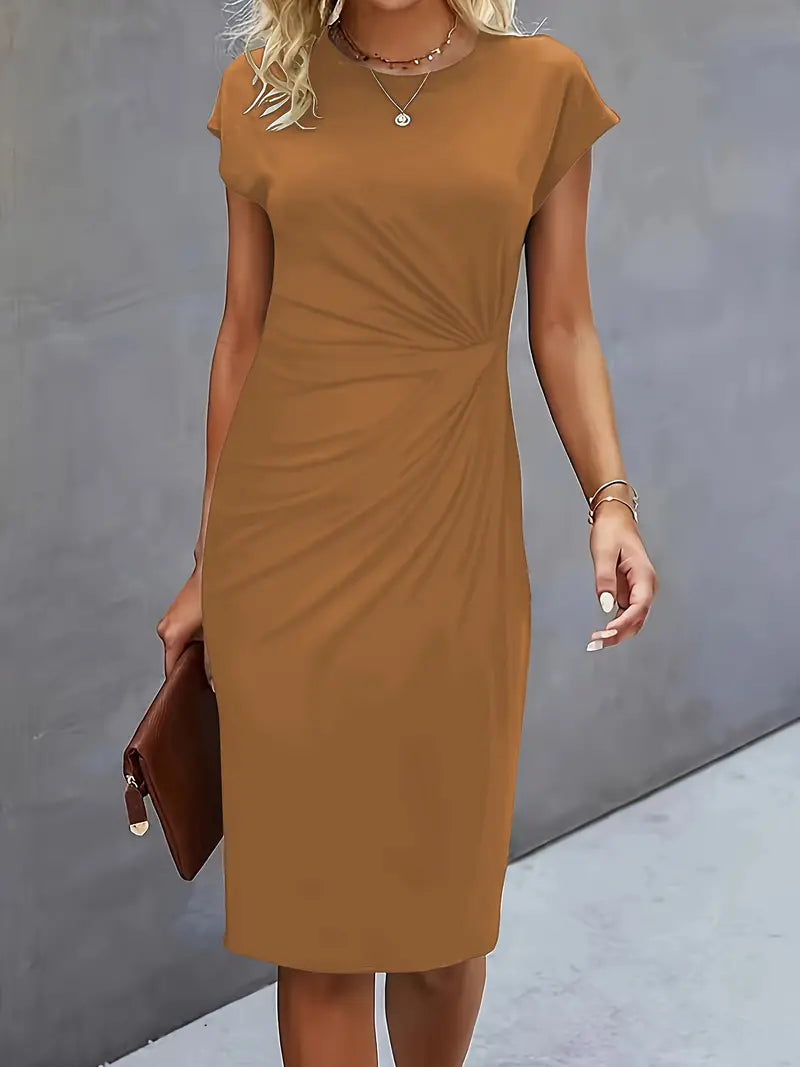 Hannah | Business Casual Women Midi Dress-Women Dress-Pick NewYork