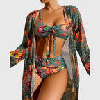 Bikini Sets | Tropical 3 Piece Bikini Set-Women Swimsuit-Pick NewYork