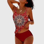 Tankini Swimsuit | Boho Style Two Piece Swimsuit-Women Swimsuit-Pick NewYork