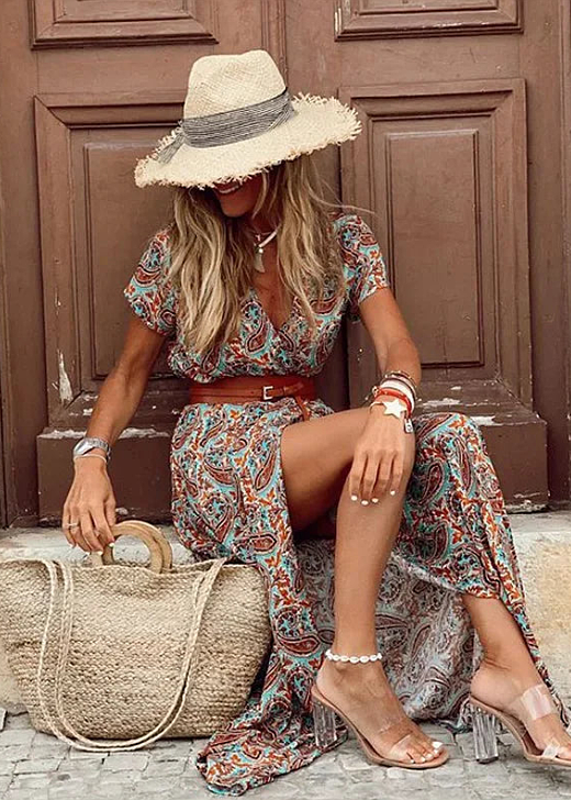 Savannah | Women Boho Maxi Dress-Women Dress-Pick NewYork