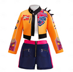 Ivy | Girls K-Pop Costume Set | Contrast Jacket Shorts-Kids Costume-Pick NewYork