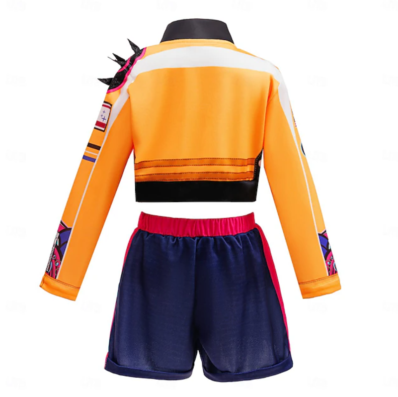 Ivy | Girls K-Pop Costume Set | Contrast Jacket Shorts-Kids Costume-Pick NewYork