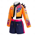Ivy | Girls K-Pop Costume Set | Contrast Jacket Shorts-Kids Costume-Pick NewYork