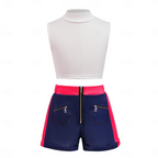Ivy | Girls K-Pop Costume Set | Contrast Jacket Shorts-Kids Costume-Pick NewYork