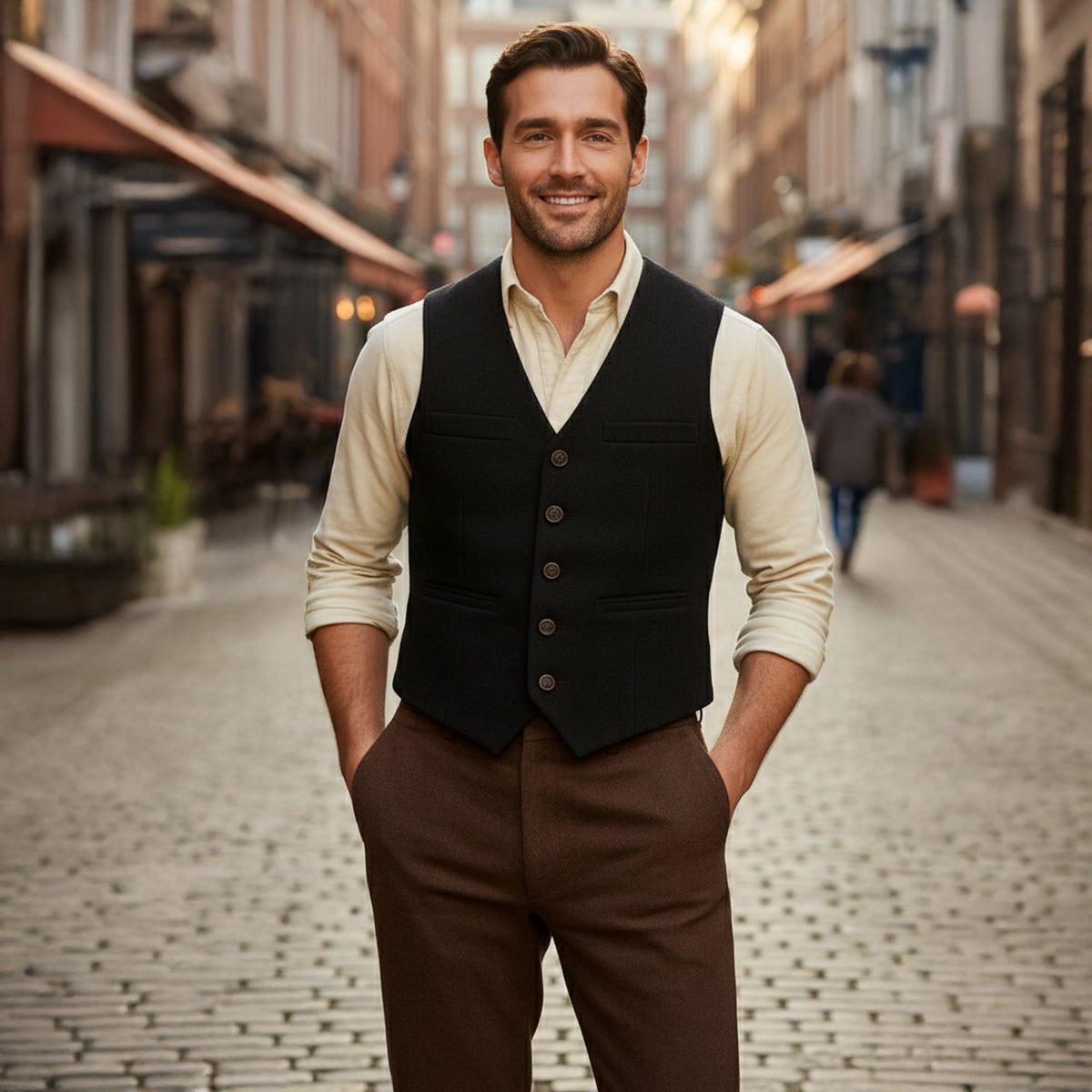 Hudson | Classic Vintage Mens Dress Vest-Men Vest-Pick NewYork