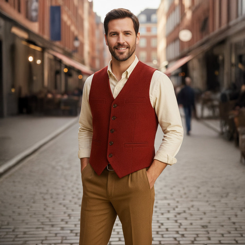 Hudson | Classic Vintage Mens Dress Vest-Men Vest-Pick NewYork