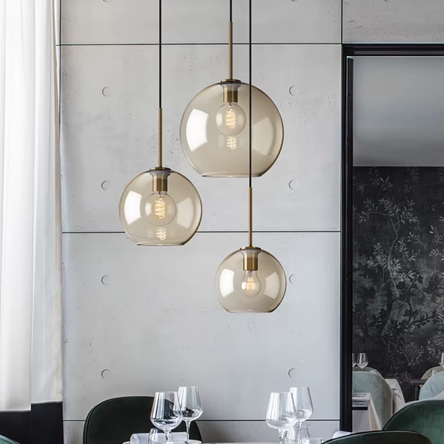 Ceiling Light | Glass Globe Pendant Fixture-Ceiling Light-Pick NewYork