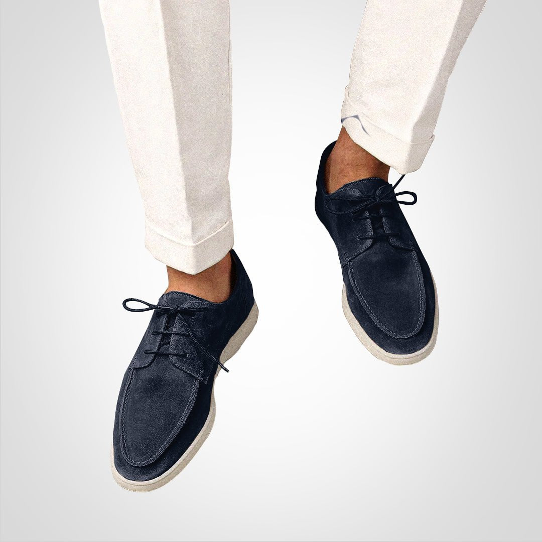 Ethan | Men's Lace-Up Boat Shoes | Suede Finish · PNY