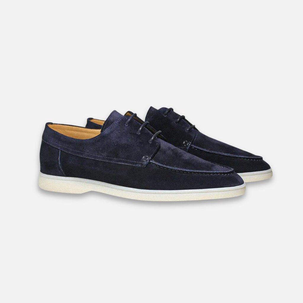 Ethan | Men's Lace-Up Boat Shoes | Suede Finish · PNY