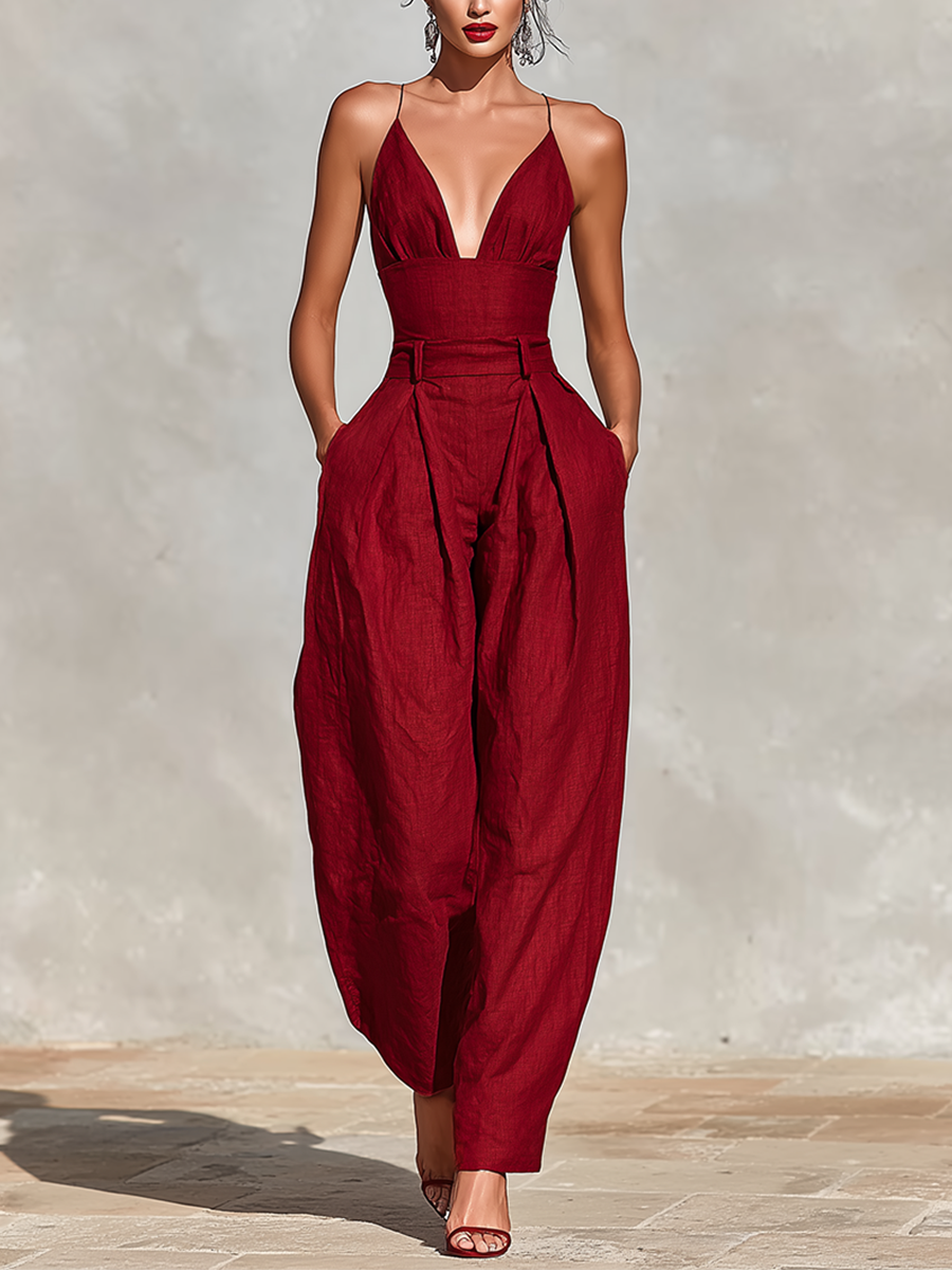Madeline | Women's Wide-Leg Jumpsuit | Spaghetti Strap · PNY