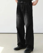 Marcus | Men's Wide-Leg Jeans | Pleated Front