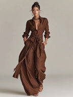 Vivian | Women's Wide-Leg Jumpsuit | Tie Waist · PNY