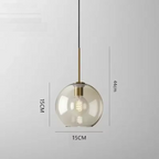 Ceiling Light | Glass Globe Pendant Fixture-Ceiling Light-Pick NewYork