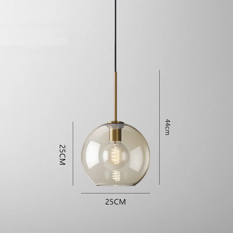 Ceiling Light | Glass Globe Pendant Fixture-Ceiling Light-Pick NewYork