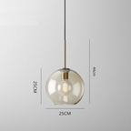 Ceiling Light | Glass Globe Pendant Fixture-Ceiling Light-Pick NewYork