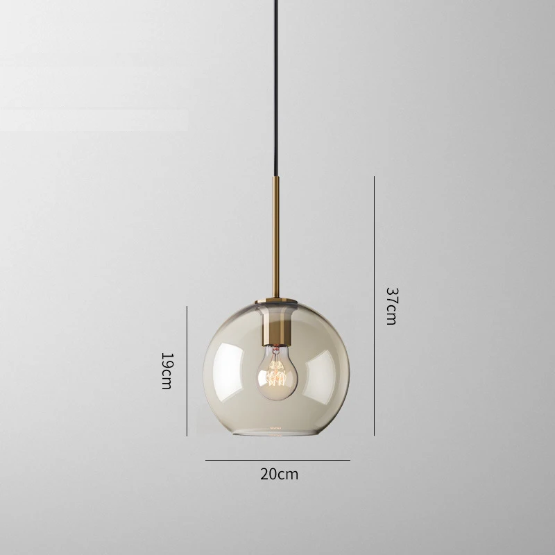 Ceiling Light | Glass Globe Pendant Fixture-Ceiling Light-Pick NewYork