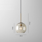 Ceiling Light | Glass Globe Pendant Fixture-Ceiling Light-Pick NewYork