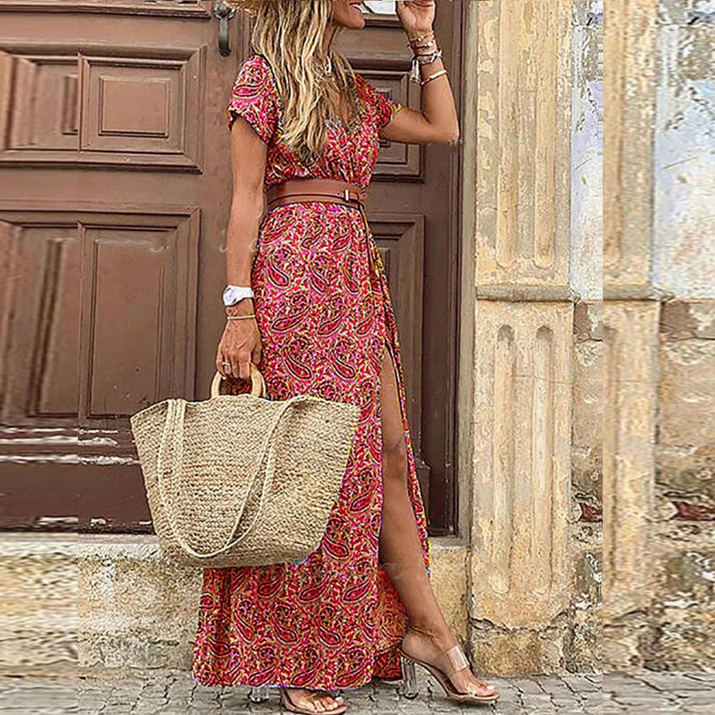 Savannah | Women Boho Maxi Dress-Women Dress-Pick NewYork