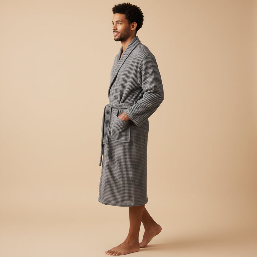 Everett | Comfortable Men’s Bath Robe-Men Robe-Pick NewYork