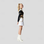Skylar | Women’s Performance Stage Costume Set | Shoulder Panels Chain Detail Costume Wear-Women Outfit Set-Pick NewYork