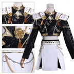 Skylar | Women’s Performance Stage Costume Set | Shoulder Panels Chain Detail Costume Wear-Women Outfit Set-Pick NewYork